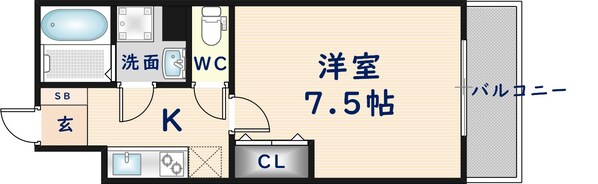 EXハイツMITO B棟の物件間取画像